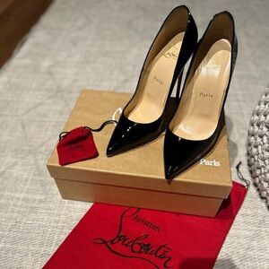 Christian Louboutin So Kate 120 Black Patent 37.5